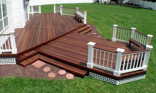 large back deck installation